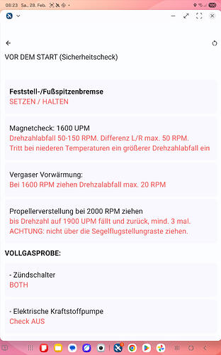 Visualizza lista di controllo