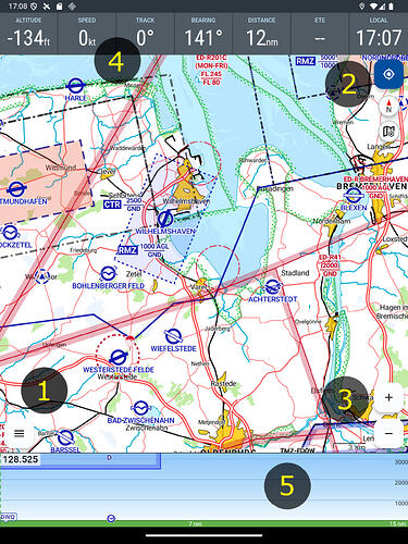 VFRnav map view