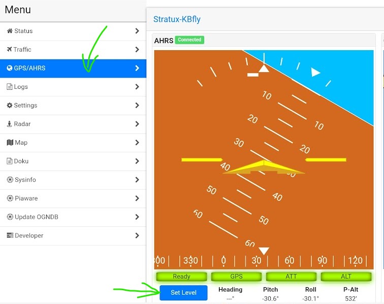 Stratux-Cal-AHRS-Level